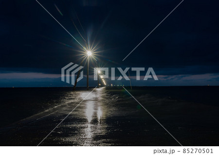 長部田海床路　夜 85270501