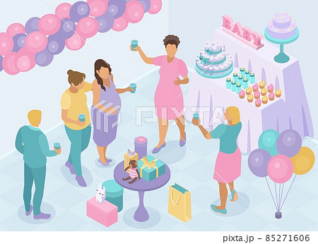 Baby Shower Party Composition 85271606