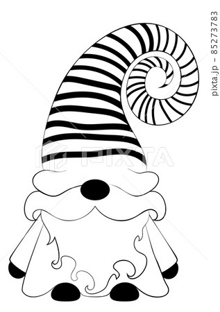 Nordic gnome line art 85273783