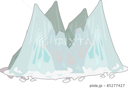 氷山のイラスト素材