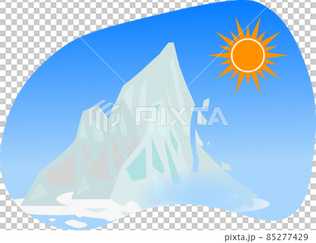 地球温暖化で溶け出す氷山 地球温暖化で溶け出す氷山 85277429