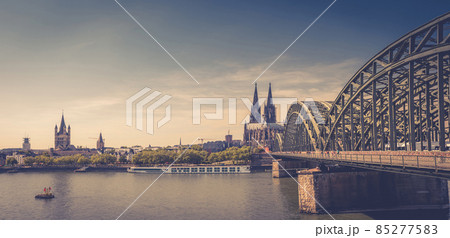 Panorama of Cologne city historical centre 85277583