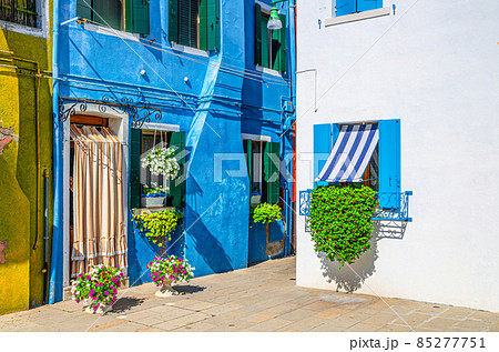 Colorful houses of Burano island Colorful houses of Burano island 85277751