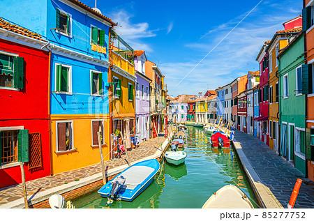 Colorful houses of Burano island Colorful houses of Burano island 85277752