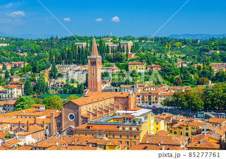Aerial view of Verona city historical centre Aerial view of Verona city historical centre 85277761