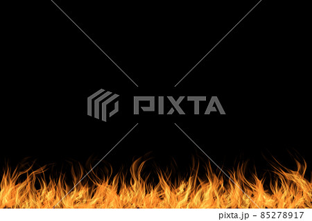 炎と黒背景 85278917