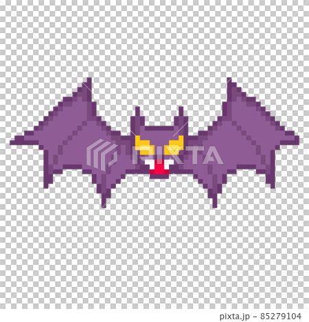 Pixel illustration of bats 85279104
