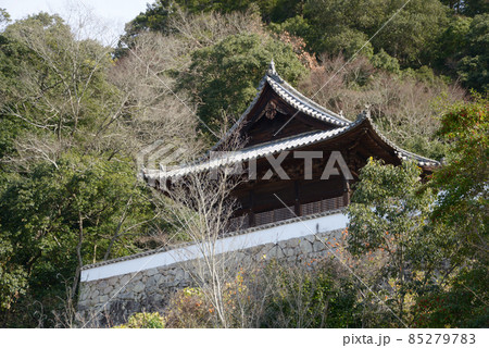 備中高梁 薬師院 薬師堂遠望 岡山県高梁市 備中高梁 薬師院 薬師堂遠望 岡山県高梁市 85279783