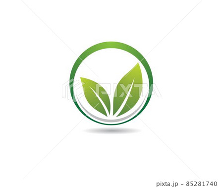 Leaf symbol vector icon 85281740