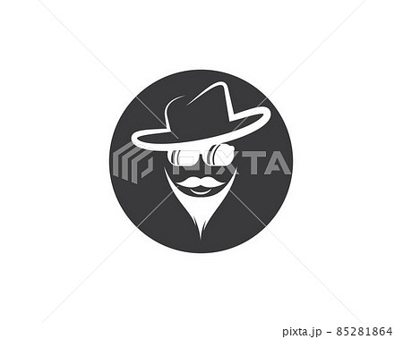 Cowboy hat symbol vector icon Cowboy hat symbol vector icon 85281864