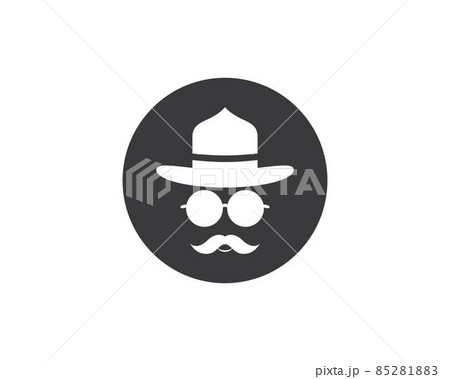 Cowboy hat symbol vector icon 85281883
