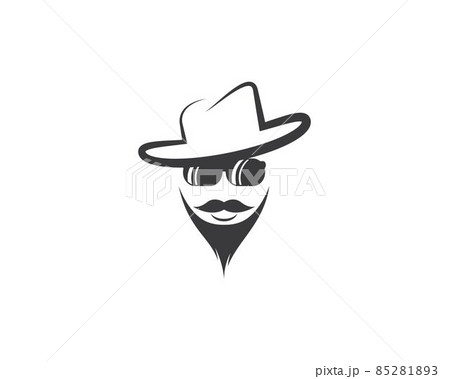 Cowboy hat symbol vector icon Cowboy hat symbol vector icon 85281893