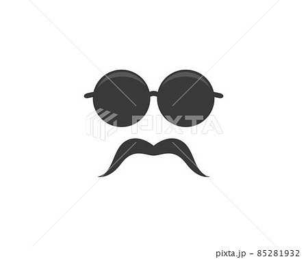 Mustache icon vector 85281932
