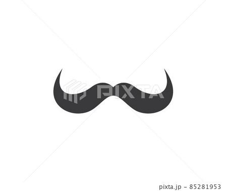 Mustache icon vector 85281953