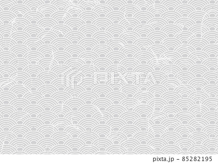 色調整も簡単な和紙ベクターデータ波模様 85282195