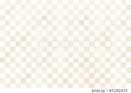 市松模様の和柄背景素材 金色 和紙風テクスチャ 上品 白 ゴージャス 幾何学的 日本の伝統的な柄 市松模様の和柄背景素材 金色 和紙風テクスチャ 上品 白 ゴージャス 幾何学的 日本の伝統的な柄 85282835
