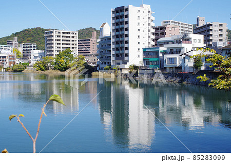 牛田南地区から眺めた京橋川河畔の景色 牛田南地区から眺めた京橋川河畔の景色 85283099