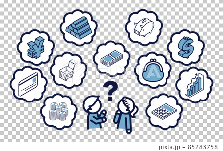 Money icon isometric simple Money icon isometric simple 85283758