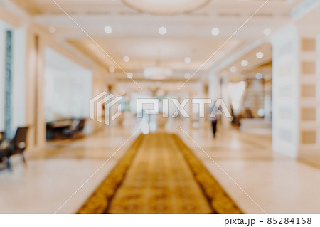 abstract blur luxury hotel lobby for background 85284168