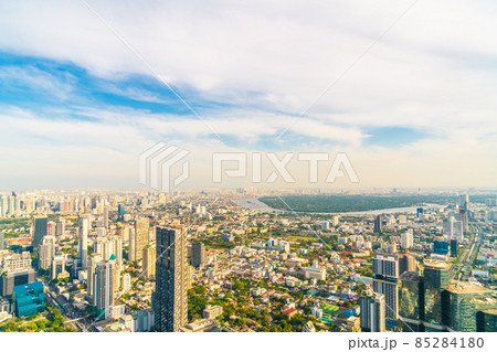 Beautiful cityscape with architecture and building in Bangkok Thailand Beautiful cityscape with architecture and building in Bangkok Thailand 85284180