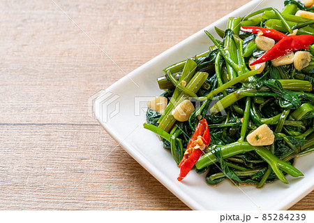 Stir-Fried Chinese Morning Glory or Water Spinach 85284239