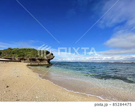 沖縄 浦添西海岸カーミージーの風景の写真素材 [85284475] - PIXTA