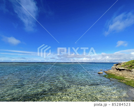 沖縄 浦添西海岸カーミージーの風景 沖縄 浦添西海岸カーミージーの風景 85284523