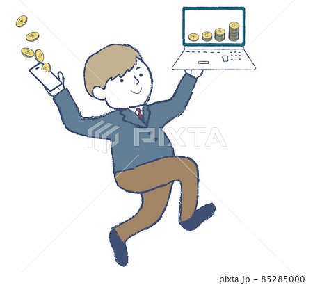 スーツ姿の男性の資産が増えた スーツ姿の男性の資産が増えた 85285000