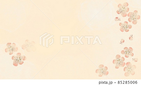 梅の花和風イメージ(背景画像) 梅の花和風イメージ(背景画像) 85285006