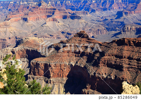 アメリカ　グランドキャニオン国立公園　サウスリム（南壁）からの眺望 85286049