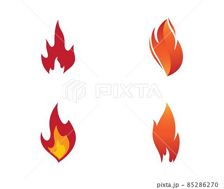 Fire symbol vector icon 85286270