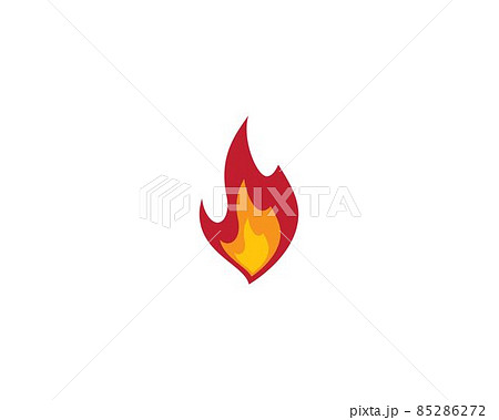 Fire symbol vector icon 85286272