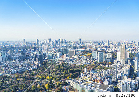 【東京都】六本木ヒルズから見た都市風景 85287190