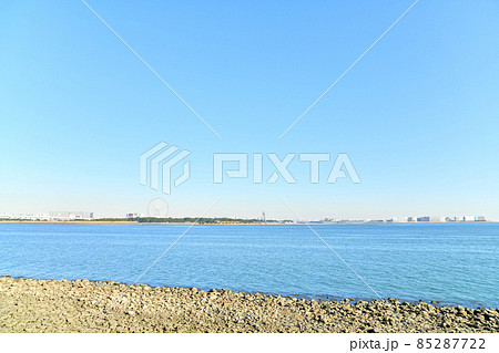 新木場緑道公園より葛西臨海公園、舞浜方面を望む(東京都江東区)【2021.12】 85287722