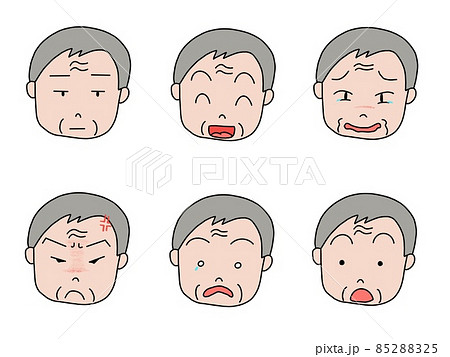 高齢者顔表情 85288325