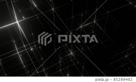 グリッド 面心立方格子構造 立体 ワイヤーフレーム 黄色 [別Verあり] 85289402