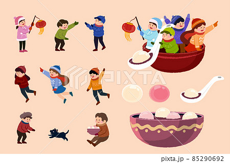 Lantern festival kid characters 85290692