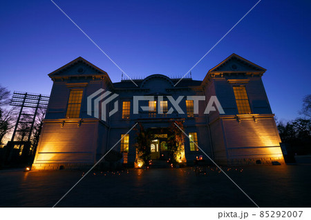 ライトアップされた岡山県総合グラウンドクラブ（旧・岡山偕行社）3　岡山県岡山市北区 85292007