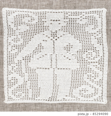 vintage embroidery of gentleman with cane 85294090