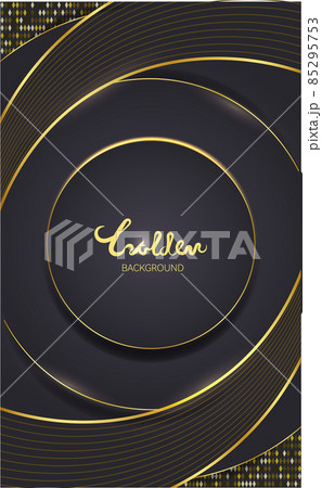 黒と金のグラデーションの背景 85295753