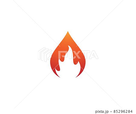 Fire symbol vector icon Fire symbol vector icon 85296284