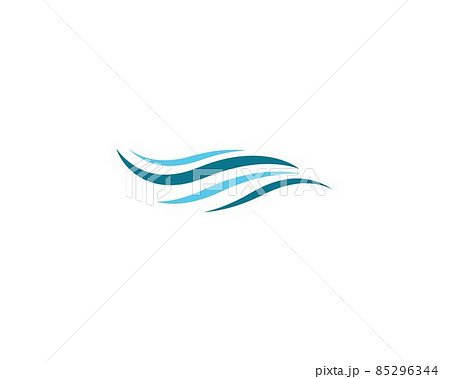 Water wave vector icon 85296344