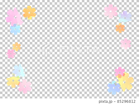 花水彩背景 85296812