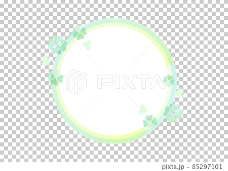 Clover watercolor frame background 85297101