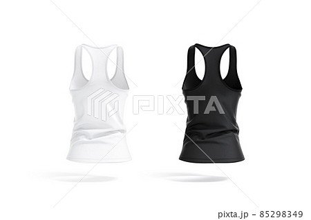 Blank black and women racerback [85298349] PIXTA