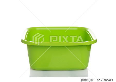 empty light green square basin on white background empty light green square basin on white background 85298584