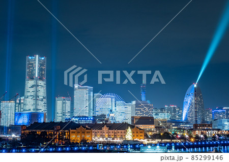 神奈川県横浜市のみなとみらいのイルミネーション 85299146