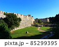 中世の城壁、ロドス島　ギリシャ 85299395
