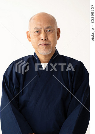 シニア男性 作務衣 ポートレート シニア男性 作務衣 ポートレート 85299557