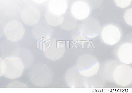 キラキラホワイト 背景素材 の写真素材